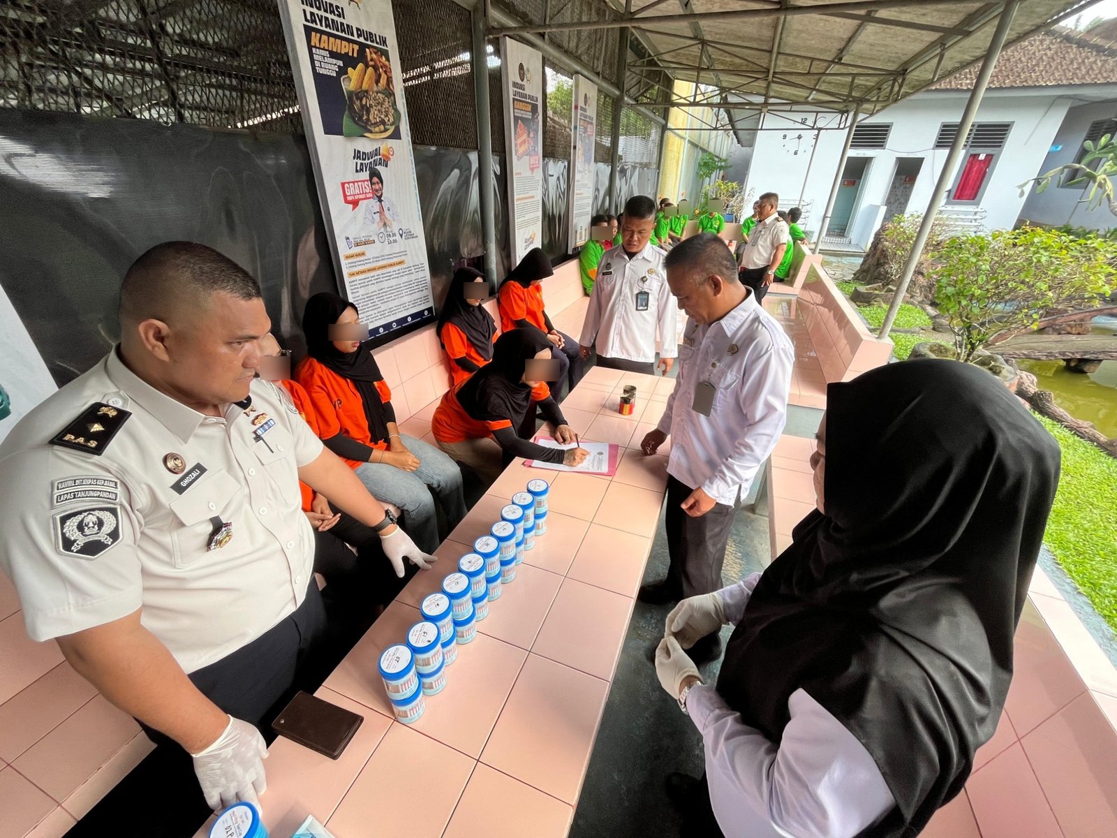 Awal Tahun 2026, Lapas Tanjungpandan Gelar Tes Urine Acak Warga Binaan dan Pegawai